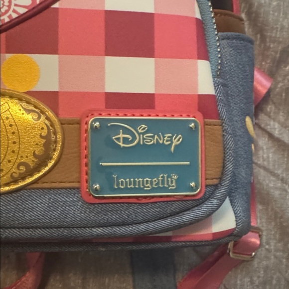 Loungefly Disney Cowboy Mickey Backpack - Pink, Brown, Blue - Picture 2 of 3